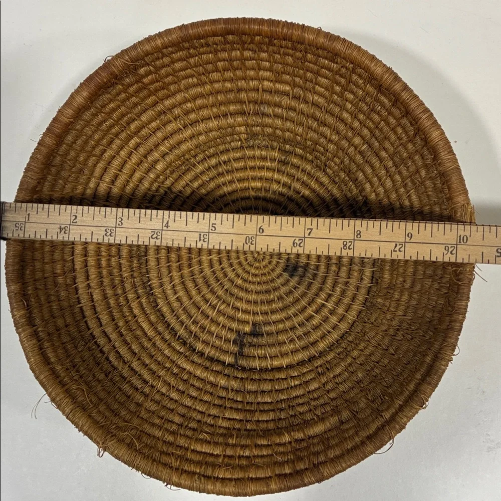 Handwoven Brown Basket W/ a Bendy Flowy Feel Very Sturdy Bread Basket  Holiday
